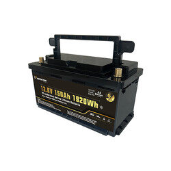 Perfektium LiFePO4 Lithium Batterij 12,8 Volt 150Ah 1920Wh  Afm. 355 x 176 x 190 mm interne verwarming