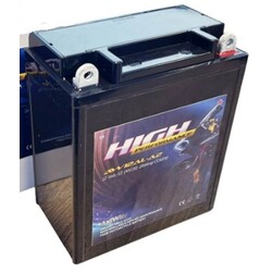 Axiwin Gel accu 12 Volt 12 Ah + pool rechts YB12AL-A2