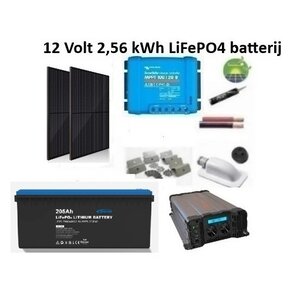 EpEver Zonnepaneelset Lithium 420 Watt 12 Volt incl omvormer 2000 Watt - accu 12,8V LiFePo4 205 Ah EpEver Zonnepaneelset Lithium 420 Watt 12 Volt incl omvormer 2000 Watt - accu 12,8V LiFePo4 205 Ah