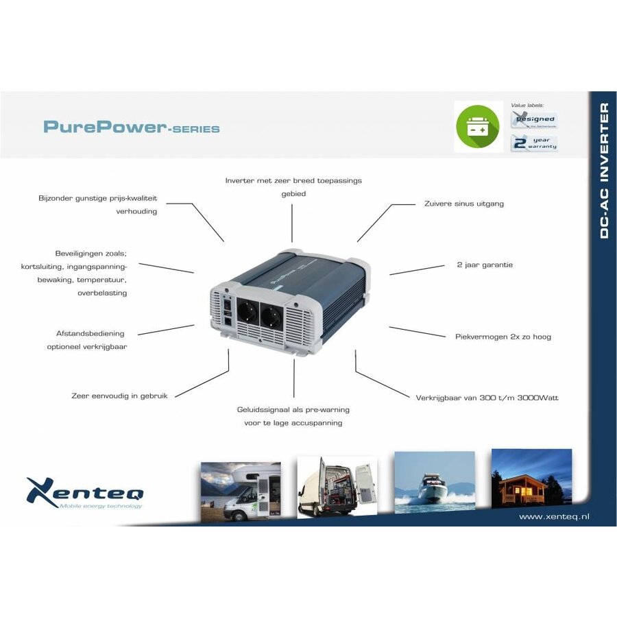 Xenteq PPI 2000-212CP	12Vdc	230Va  2000 Watt / 4000 Watt