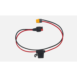 Voltium Energy® Kabelset – XT60 female naar zekeringhouder naar Anderson PowerPole® connector (Rood/Zwart) 30A | 14AWG | 45CM