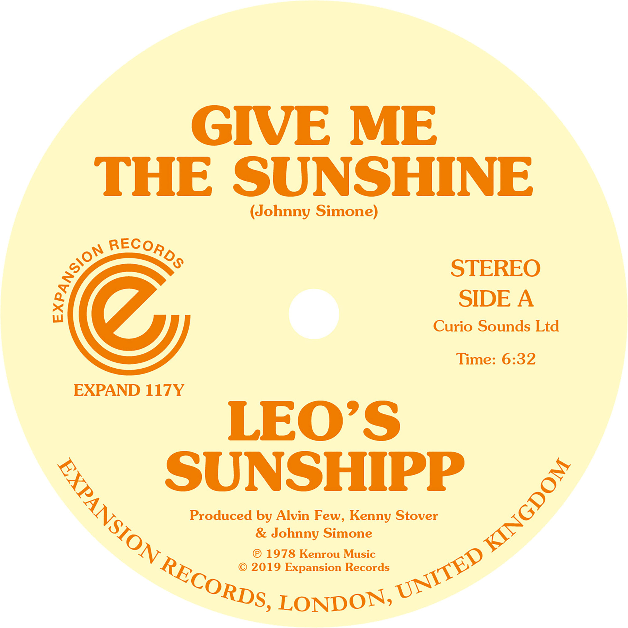 Expansion Records Leo's Sunshipp - Give Me The Sunshine / I’m Back For More