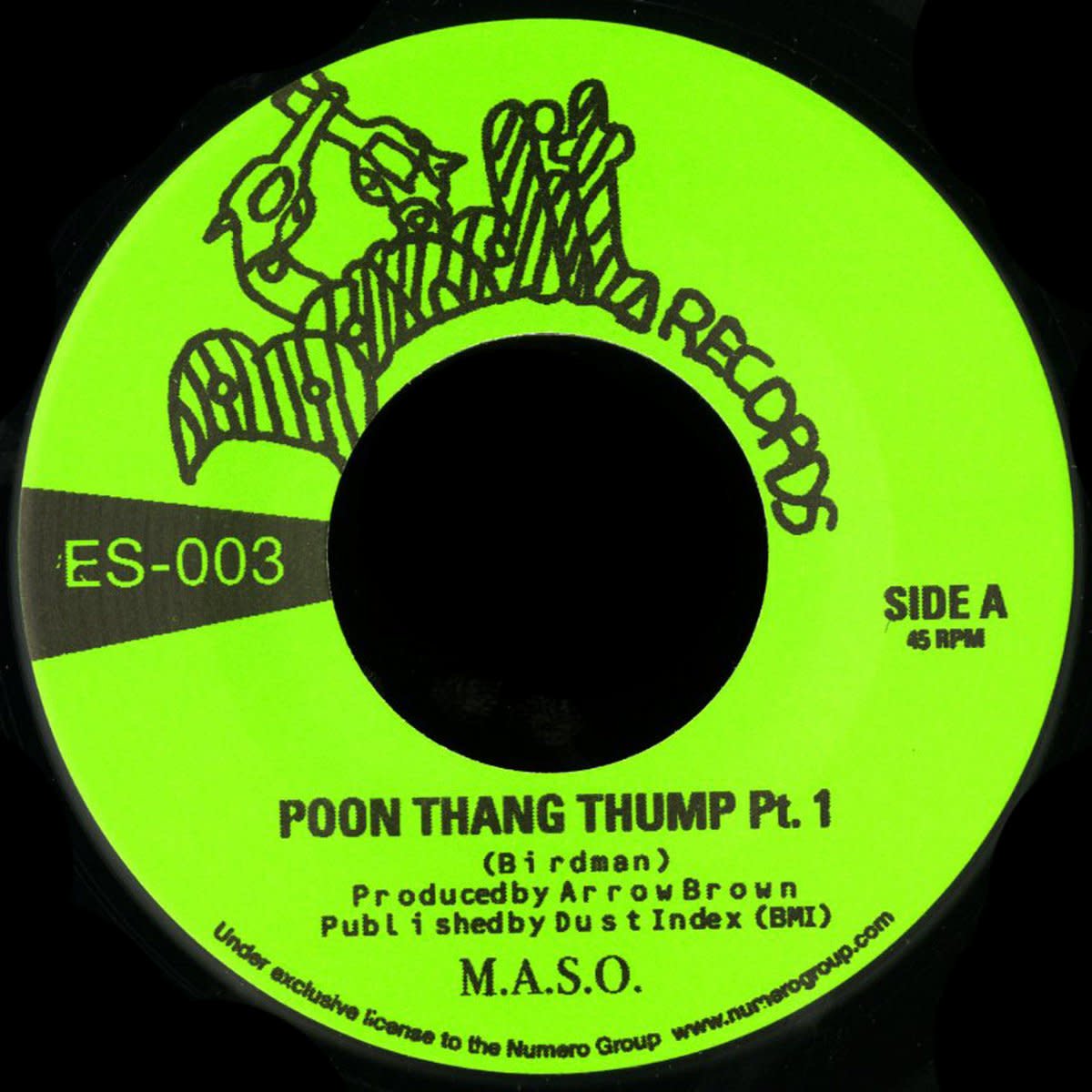 Numero Group M.A.S.O. - Poon Tang Thump Part 1 b/w Part 2