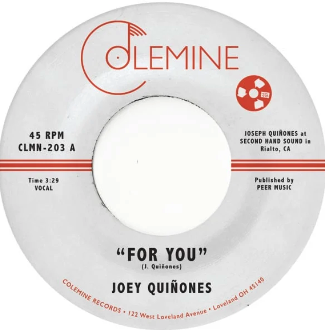Colemine Records Joey Quinones - For You
