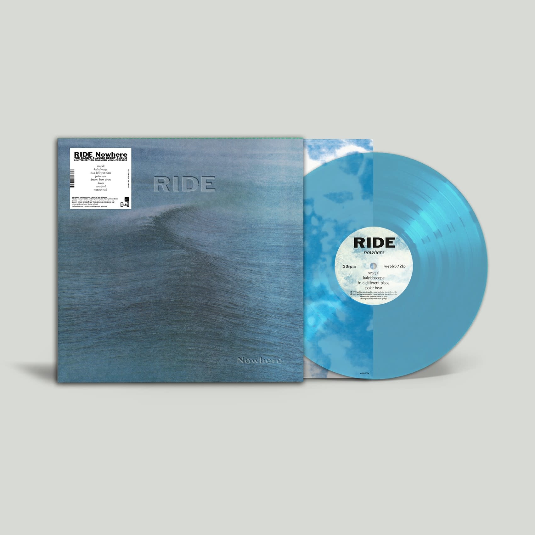 Wichita Records Ride - Nowhere (Blue Vinyl)