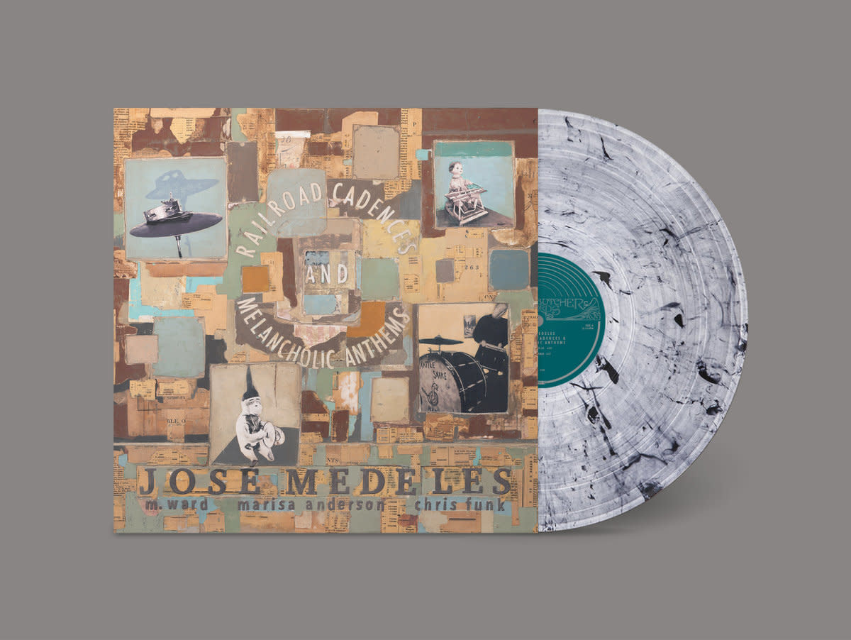 Jealous Butcher Jose Medeles feat. M Ward, Marisa Anderson & Chris Funk - Railroad Cadences & Melancholic Anthems (Black Smoke Vinyl)