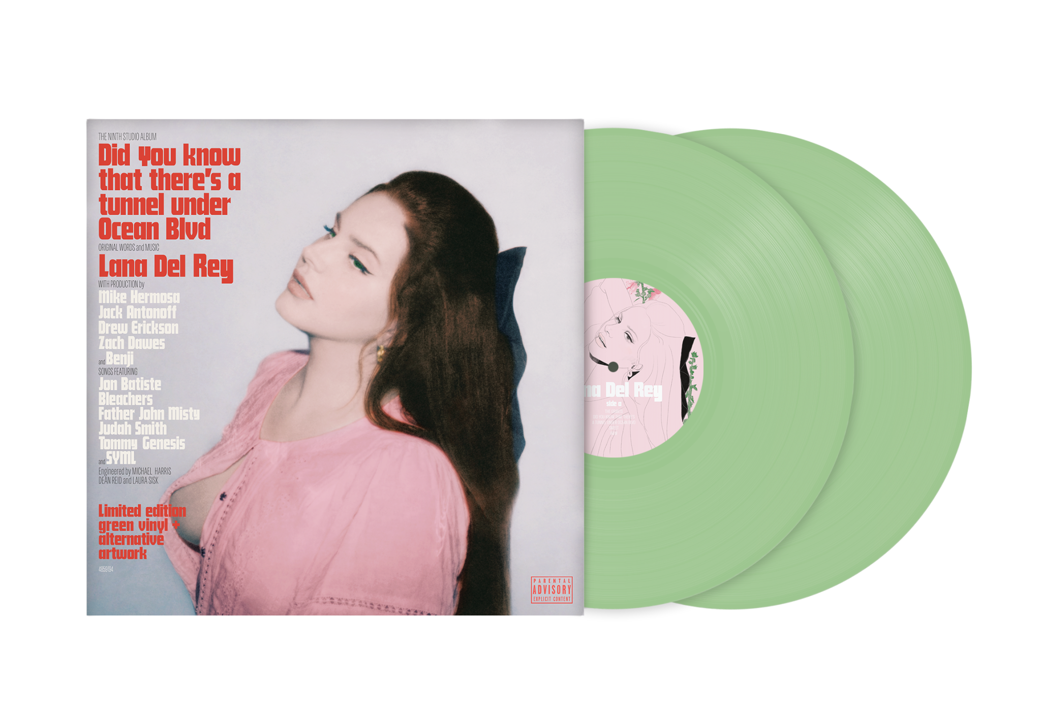 Interscope Records Lana Del Rey - Did you know that there's a tunnel under Ocean Blvd (Green Vinyl)