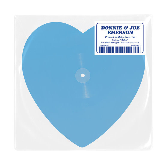 Light In The Attic Donnie & Joe Emerson - Baby (Heart Shaped Heart Shaped Blue Vinyl)