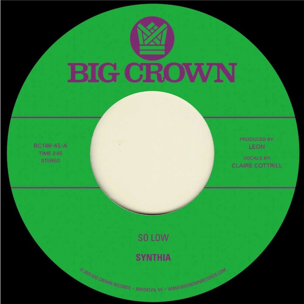 Big Crown Records Synthia - So Low b/w You & I