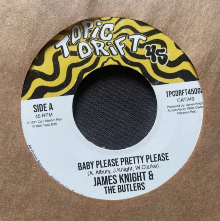 Topic Drift Music James Knight & The Butlers  - Baby Please Pretty Please / Space Guitar