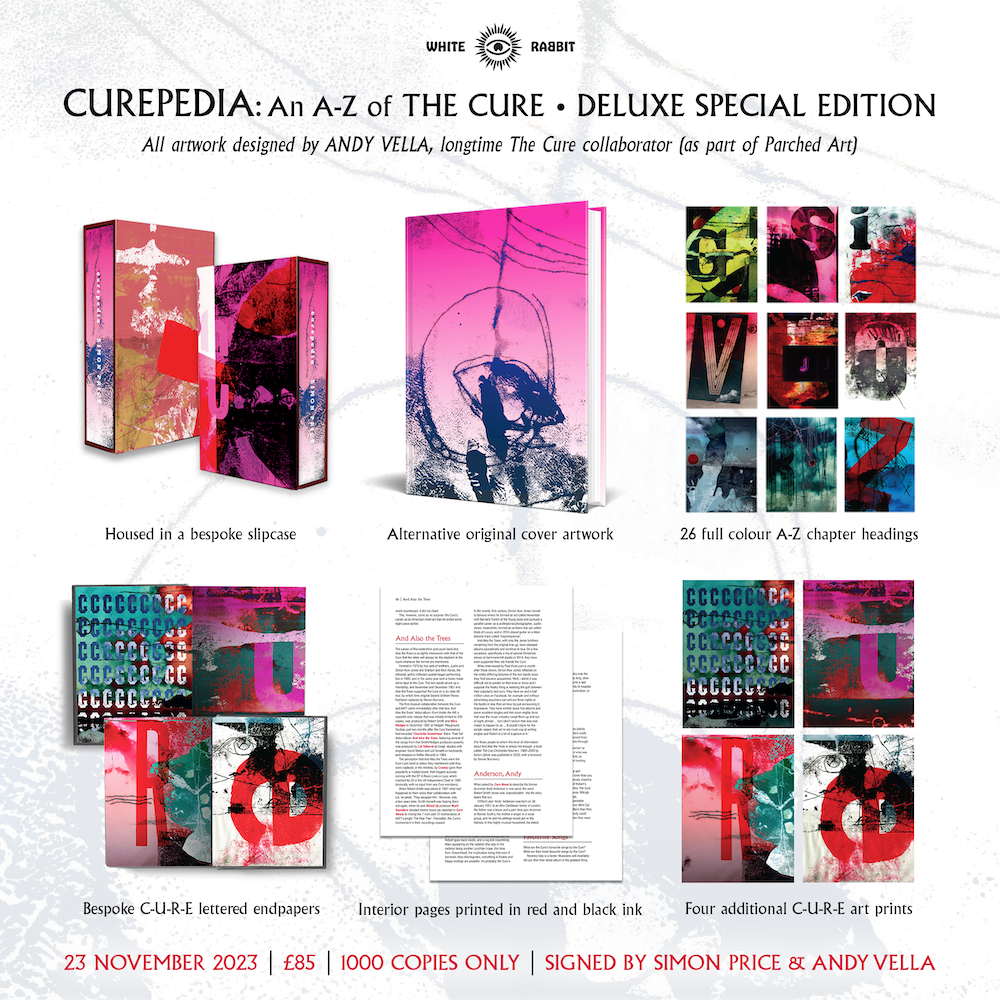 White Rabbit Books (SIGNED) Simon Price / Andy Vella - CUREPEDIA!  An A-Z of THE CURE (Deluxe Edition)