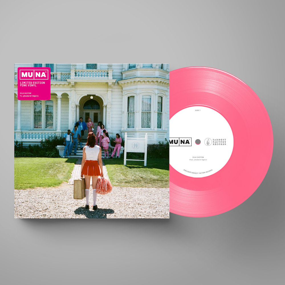 Saddest Factory Records Muna - Silk Chiffon (Pink Vinyl)