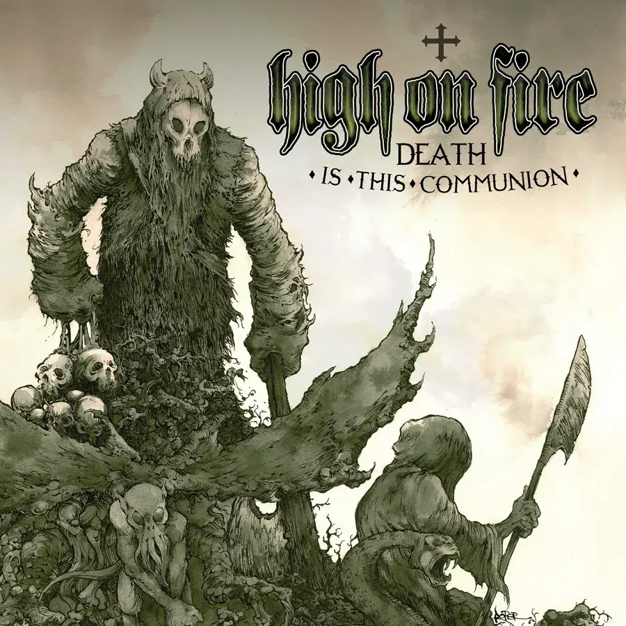 Relapse Records High On Fire - Death Is This Communion (Green & White Vinyl)
