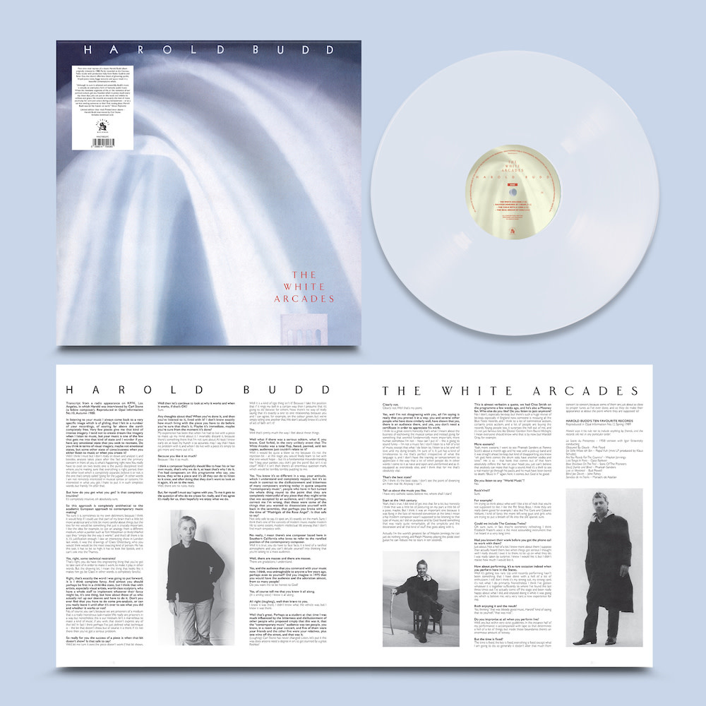 All Saints Records Harold Budd  - The White Arcades (Clear Vinyl)