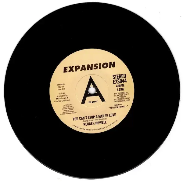 Expansion Records Reuben Howell - You Can’t Stop A Man In Love / When You Take Another Chance On Love