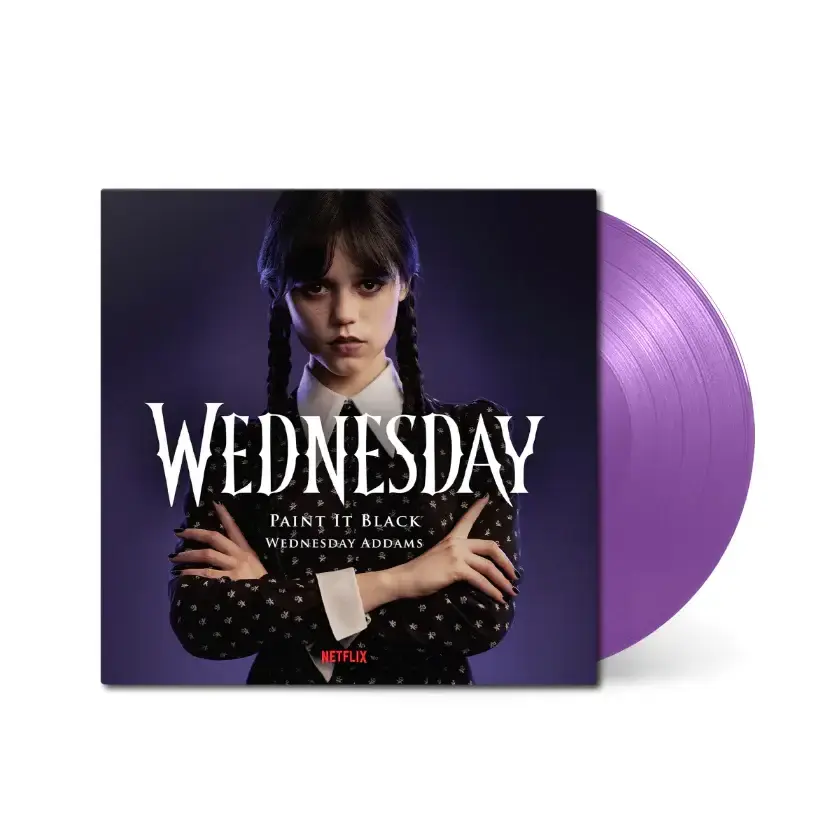 Lakeshore Records Wednesday Addams / Danny Elfman - Paint It Black / Wednesday Theme Song (Purple Vinyl)