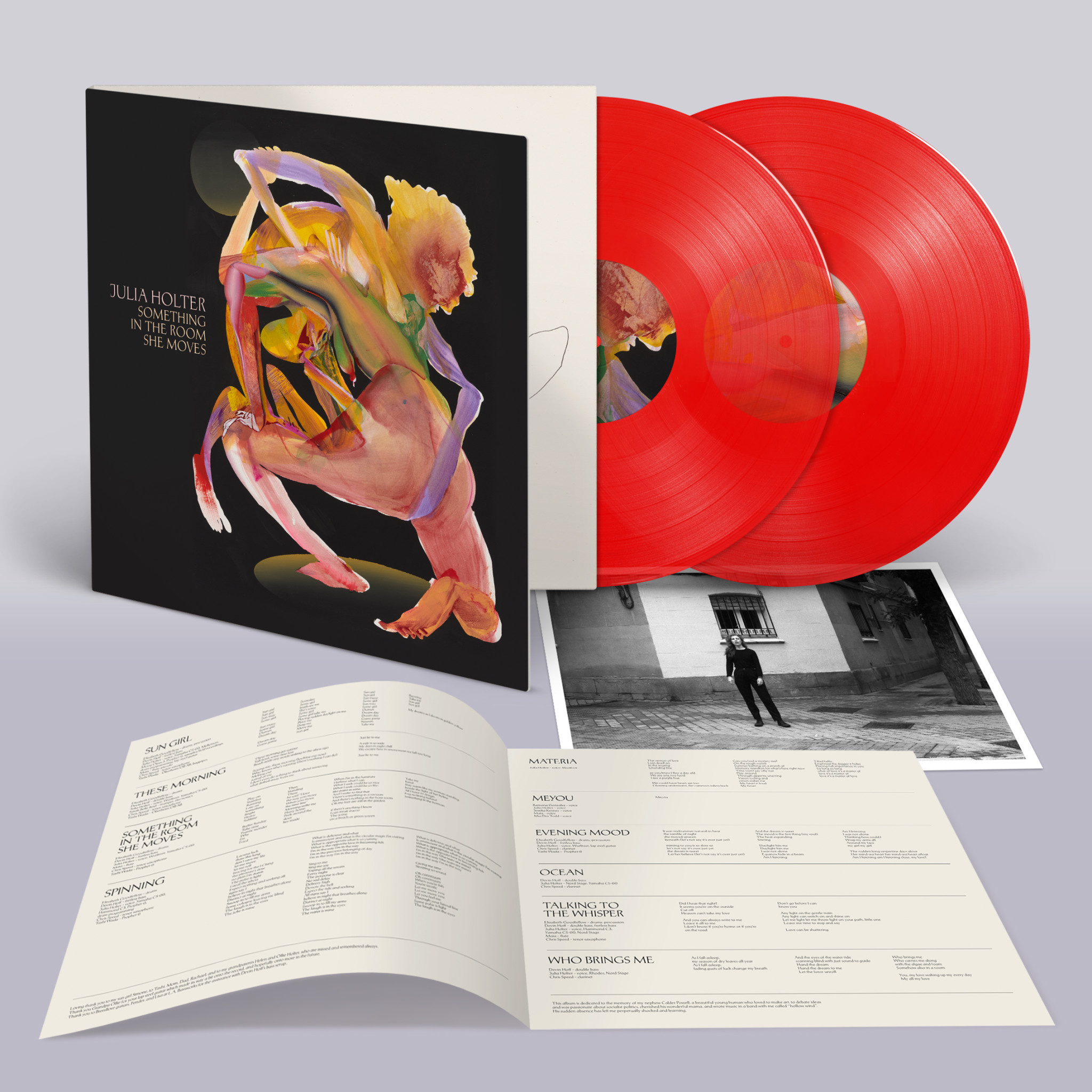 Domino Records [w/SIGNED PRINT] Julia Holter - Something in the Room She Moves (Red Vinyl)