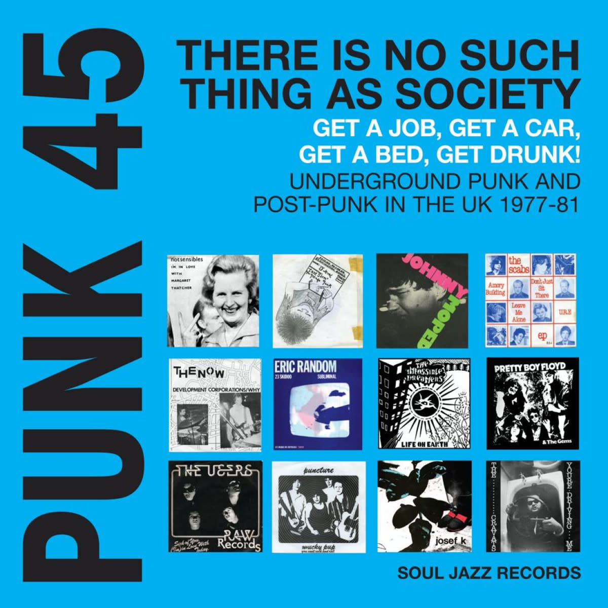 Soul Jazz Records Various - Punk 45: There’s No Such Thing As Society  (Blue Vinyl)