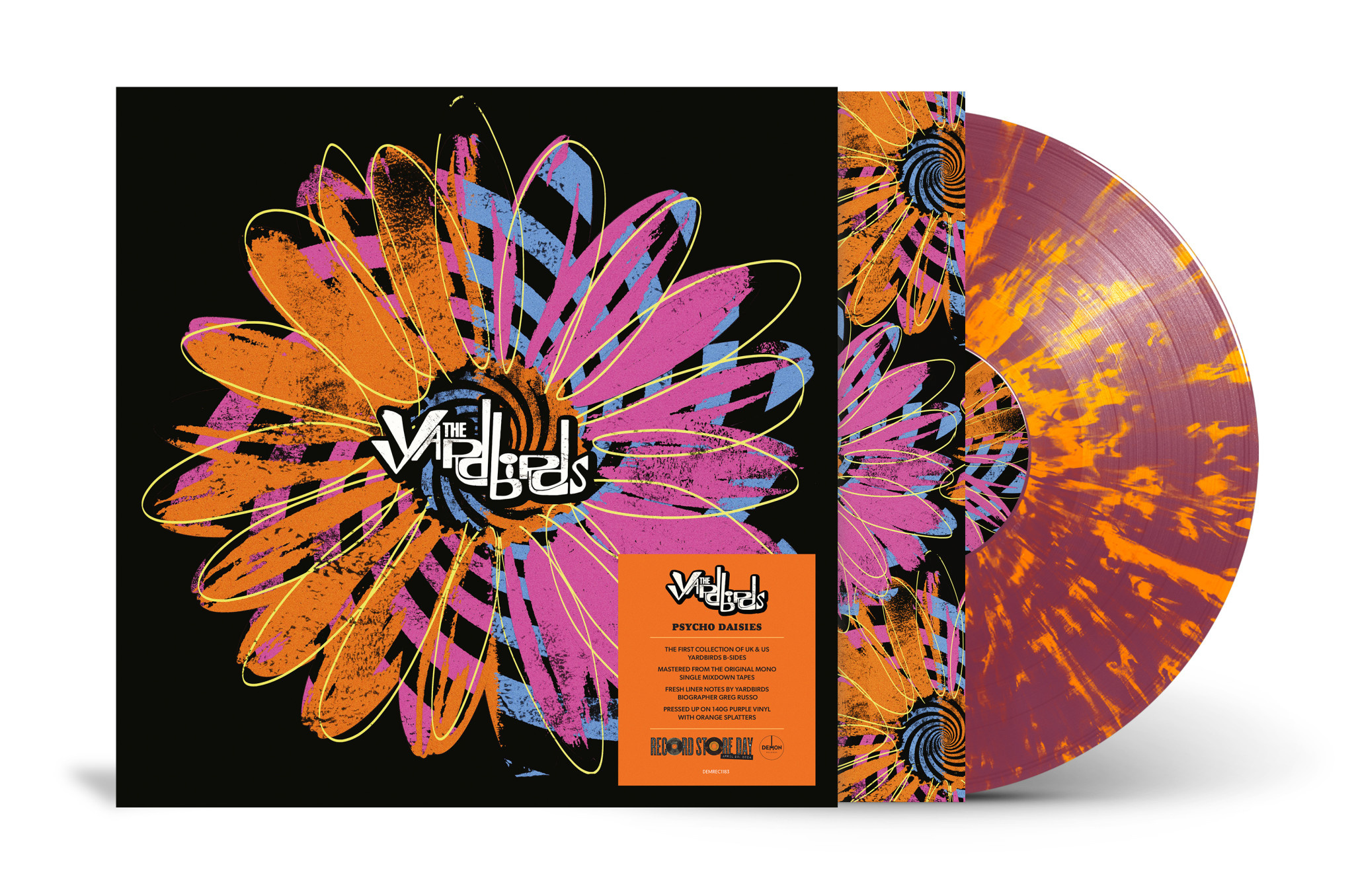 Demon Records The Yardbirds - Psycho Daisies: The Complete B-Sides (Splatter Vinyl) (RSD 2024)