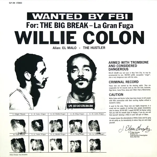 Craft Recordings Willie Colon and Hector Lavoe  - La Gran Fuga (The Big Break)