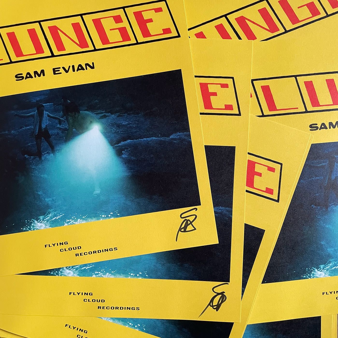 Flying Cloud Recordings SIGNED Sam Evian - Plunge (Blue Vinyl)