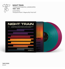 Two-Piers Various - Night Train:  Transcontinental Landscapes 1968 – 2019 (Transparent Petrol/Magenta Sky Vinyl)