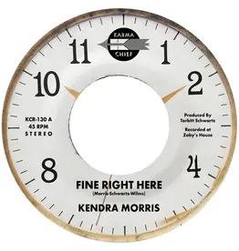 Karma Chief Records Kendra Morris - Fine Right Here / Birthday Song (Blue Vinyl)