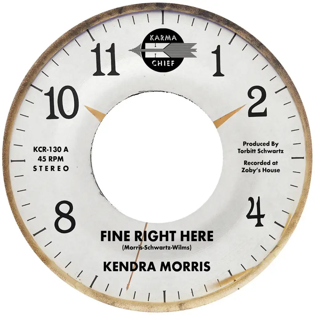 Karma Chief Records Kendra Morris - Fine Right Here / Birthday Song (Blue Vinyl)