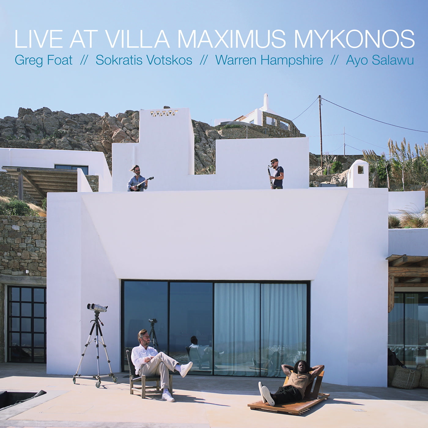 Blue Crystal Records Greg Foat / Sokratis Votskos / Warren Hampshire / Ayo Salawu - Live at Villa Maximus, Mykonos