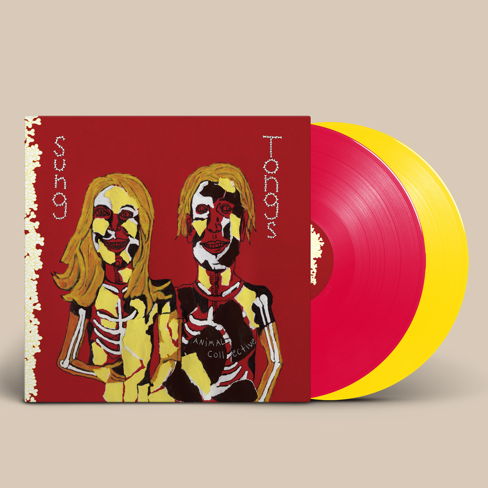 Domino Records Animal Collective - Sung Tongs (Yellow and Red Vinyl)