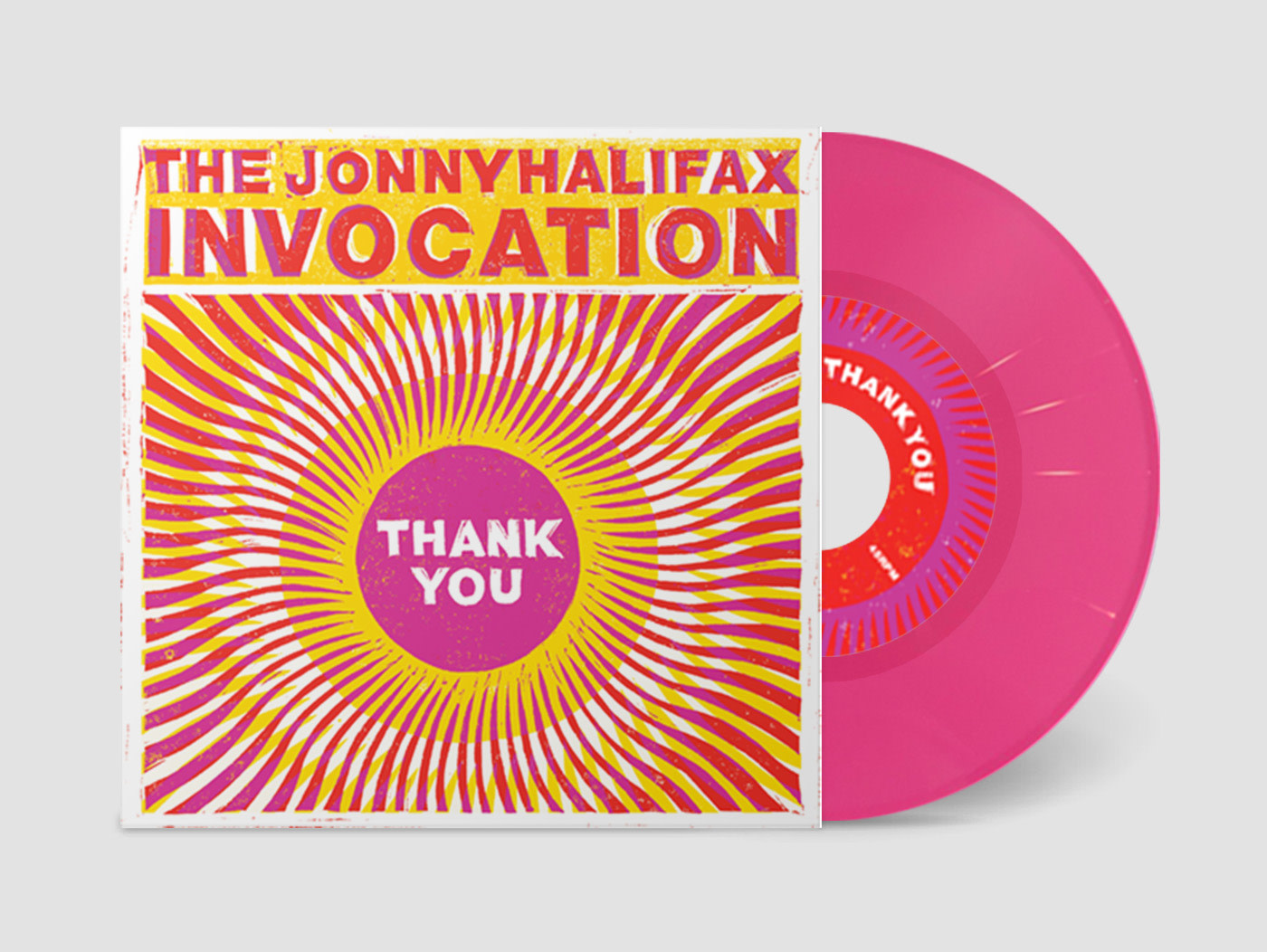 God Unknown Records The Jonny Halifax Invocation - Thank You / Gratitude Dub (Pink Vinyl)