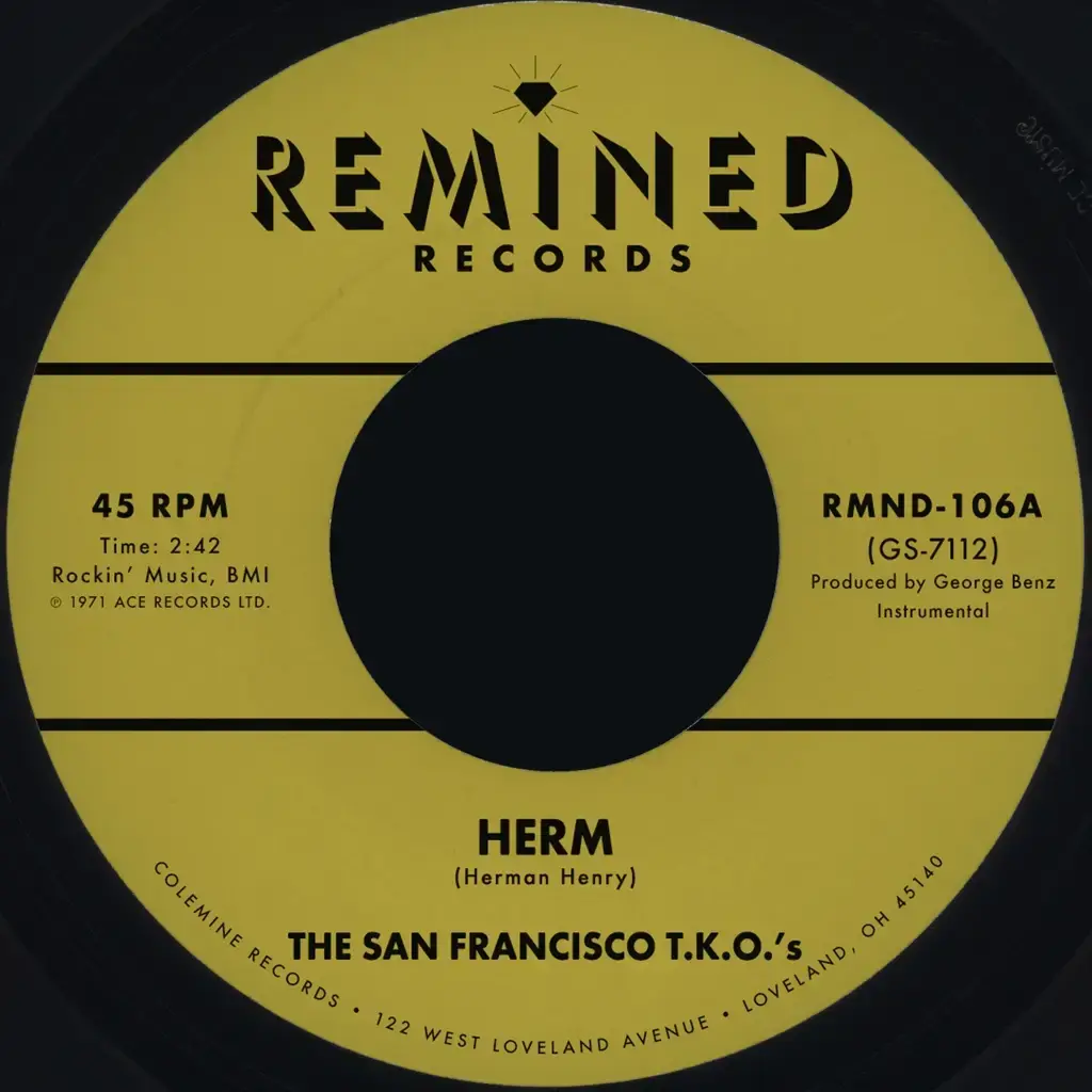 Colemine Records The San Francisco TKOs - Herm / Ooh Baby Baby
