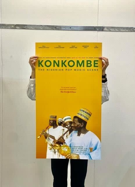SIGNED - Konkombe: The Nigerian Pop Music Scene poster [Signed by Yeye Taiwo Lijadu]