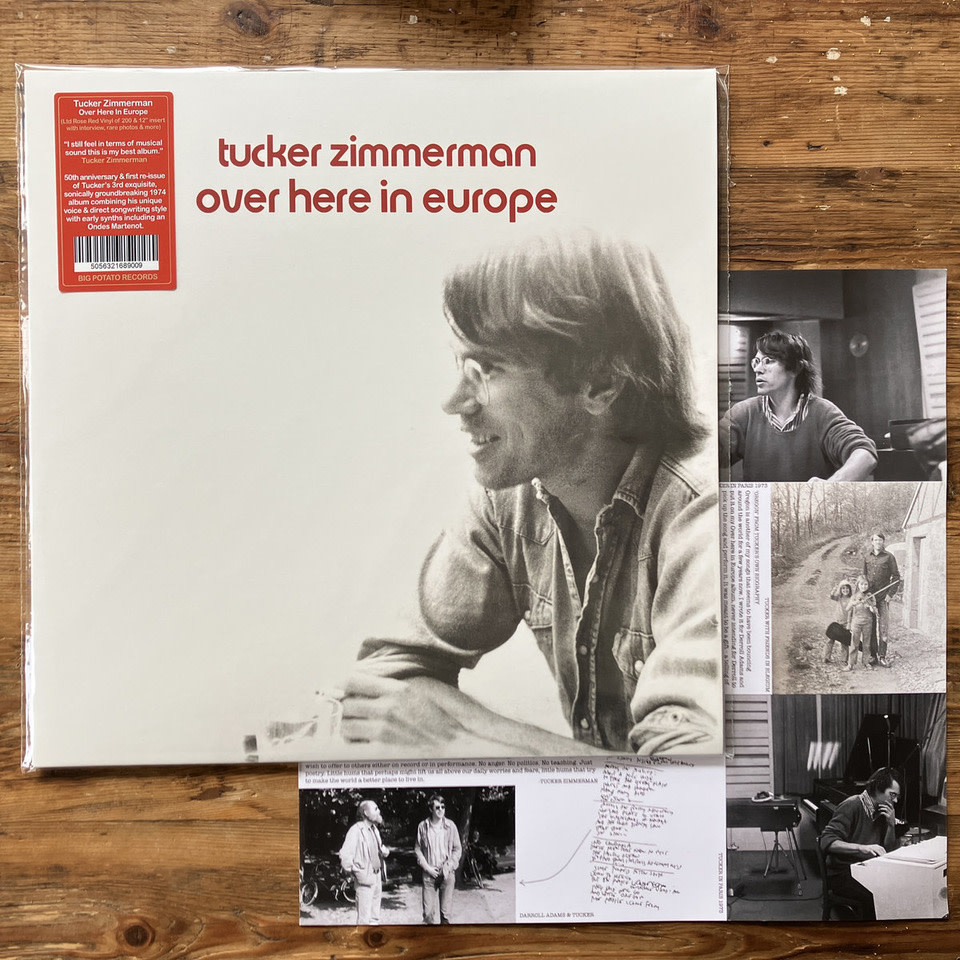 Big Potato Records Tucker Zimmerman - Over Here In Europe (Red Vinyl)