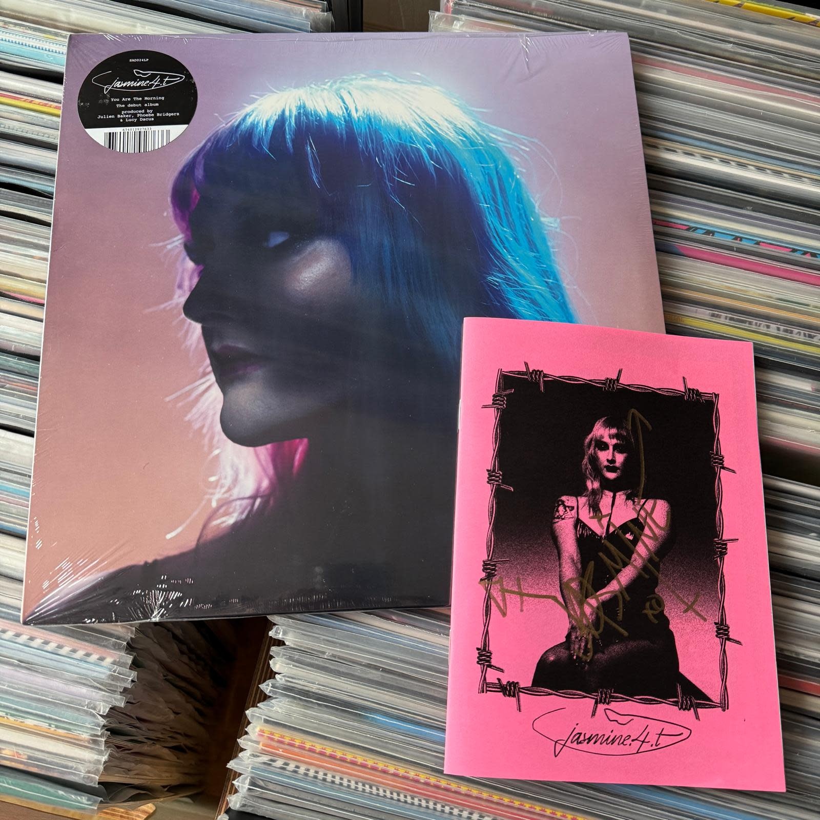 Saddest Factory Records jasmine.4.t - You Are The Morning (Clear, Pink and Blue Vinyl) w/SIGNED Zine