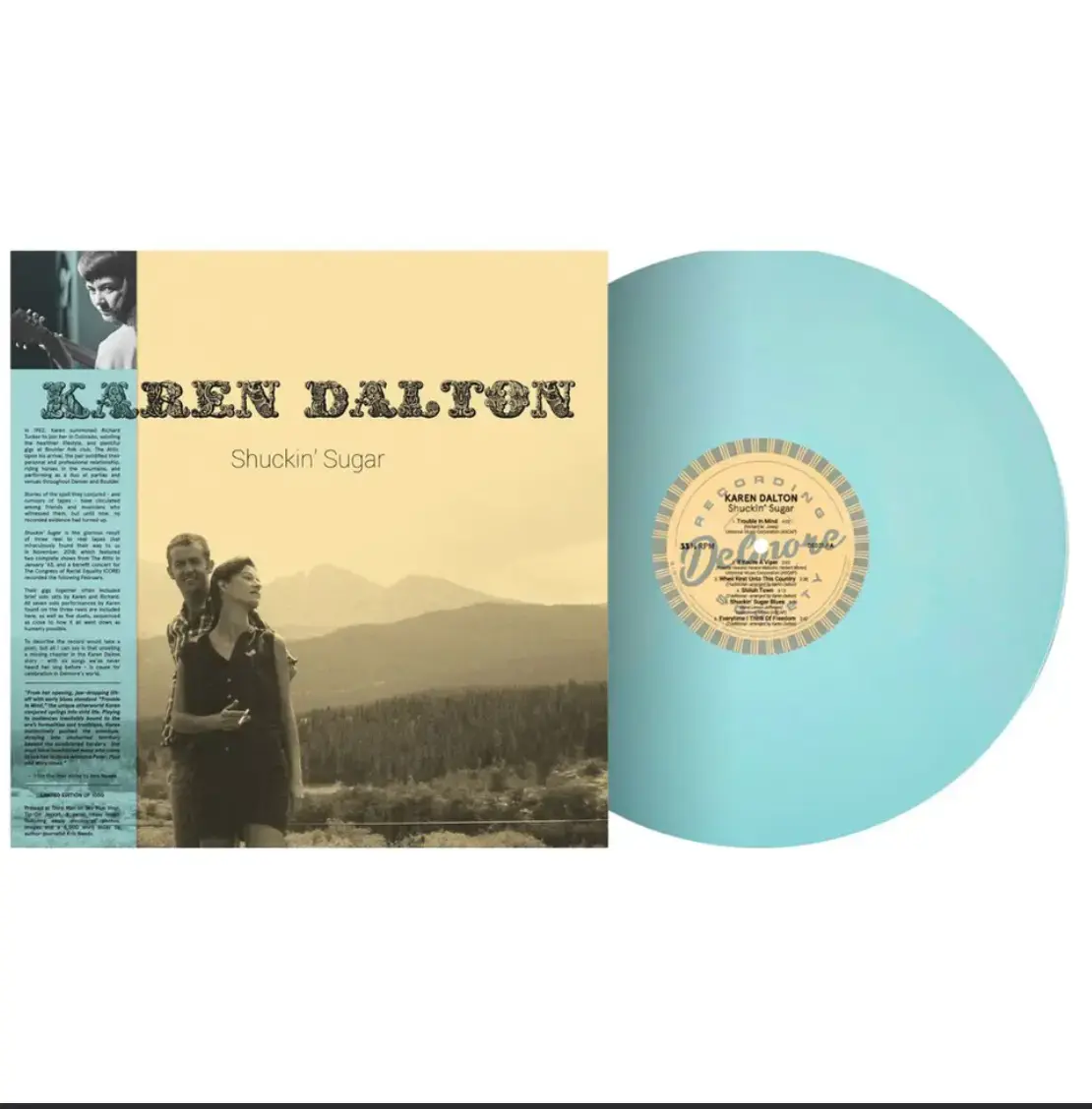 Delmore Recording Society Karen Dalton - Shuckin' Sugar (Blue Vinyl)