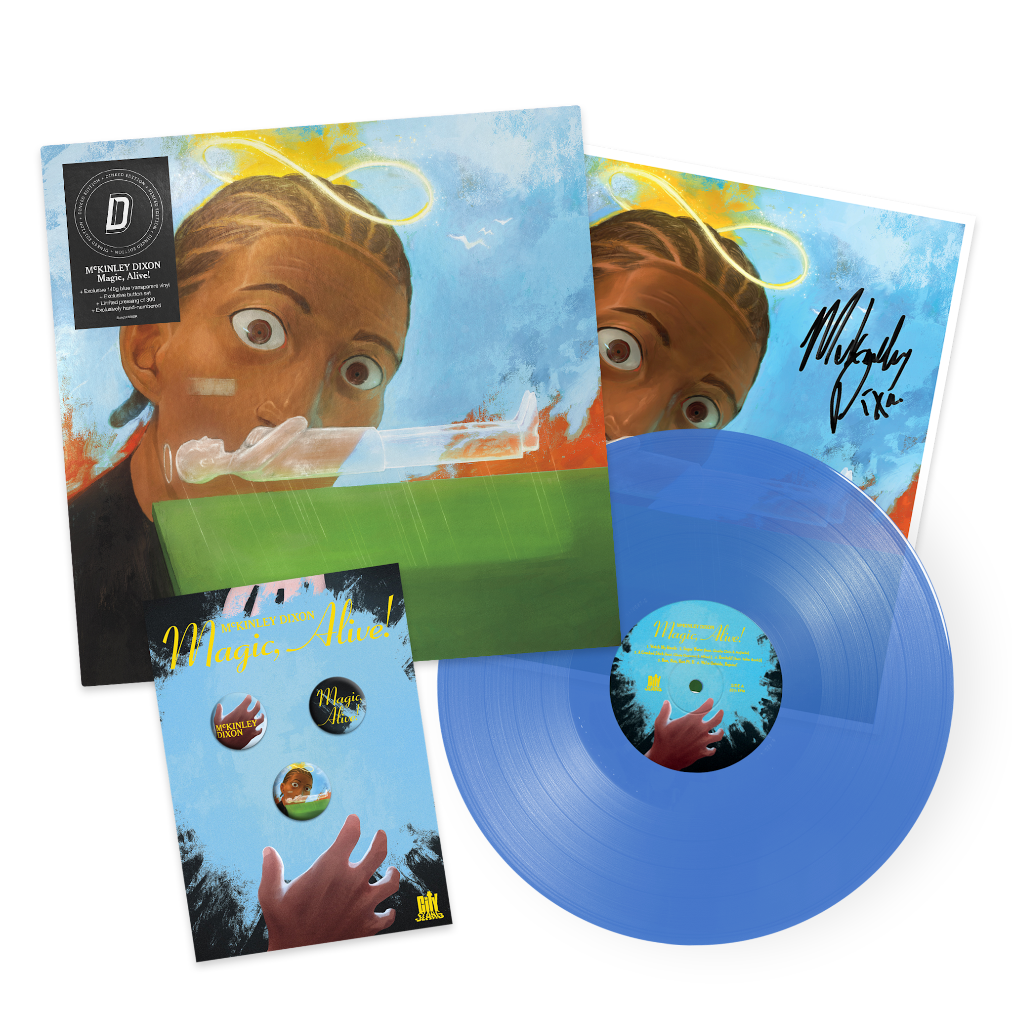 City Slang McKinley Dixon - Magic, Alive! (Blue Vinyl) (Dinked Edition)