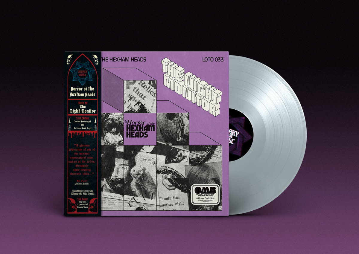 Library Of The Occult The Night Monitor - Horror Of The Hexham Heads (Stone Head Vinyl)