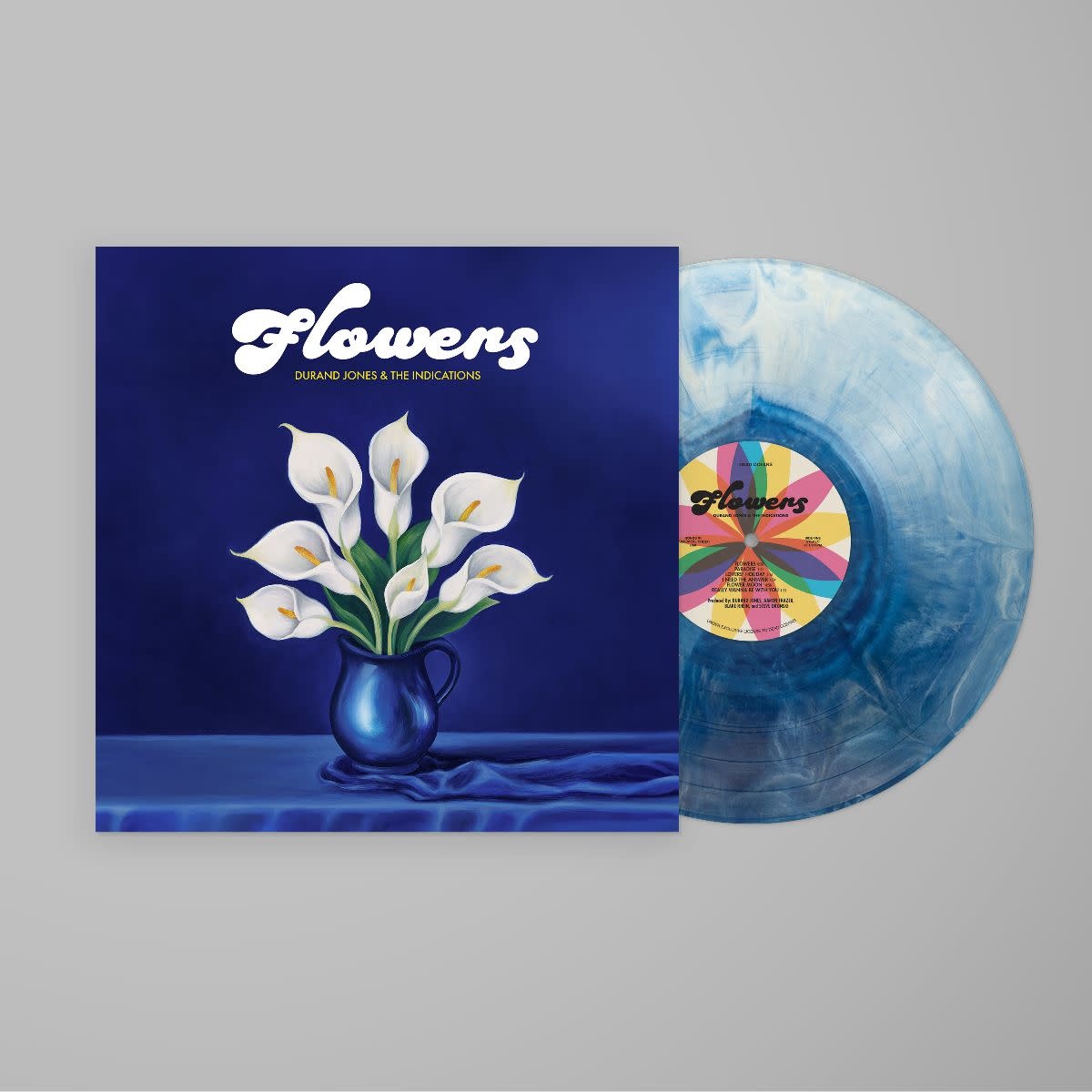 Dead Oceans Durand Jones & The Indications - Flowers (Blue Iceberg Splash Vinyl)