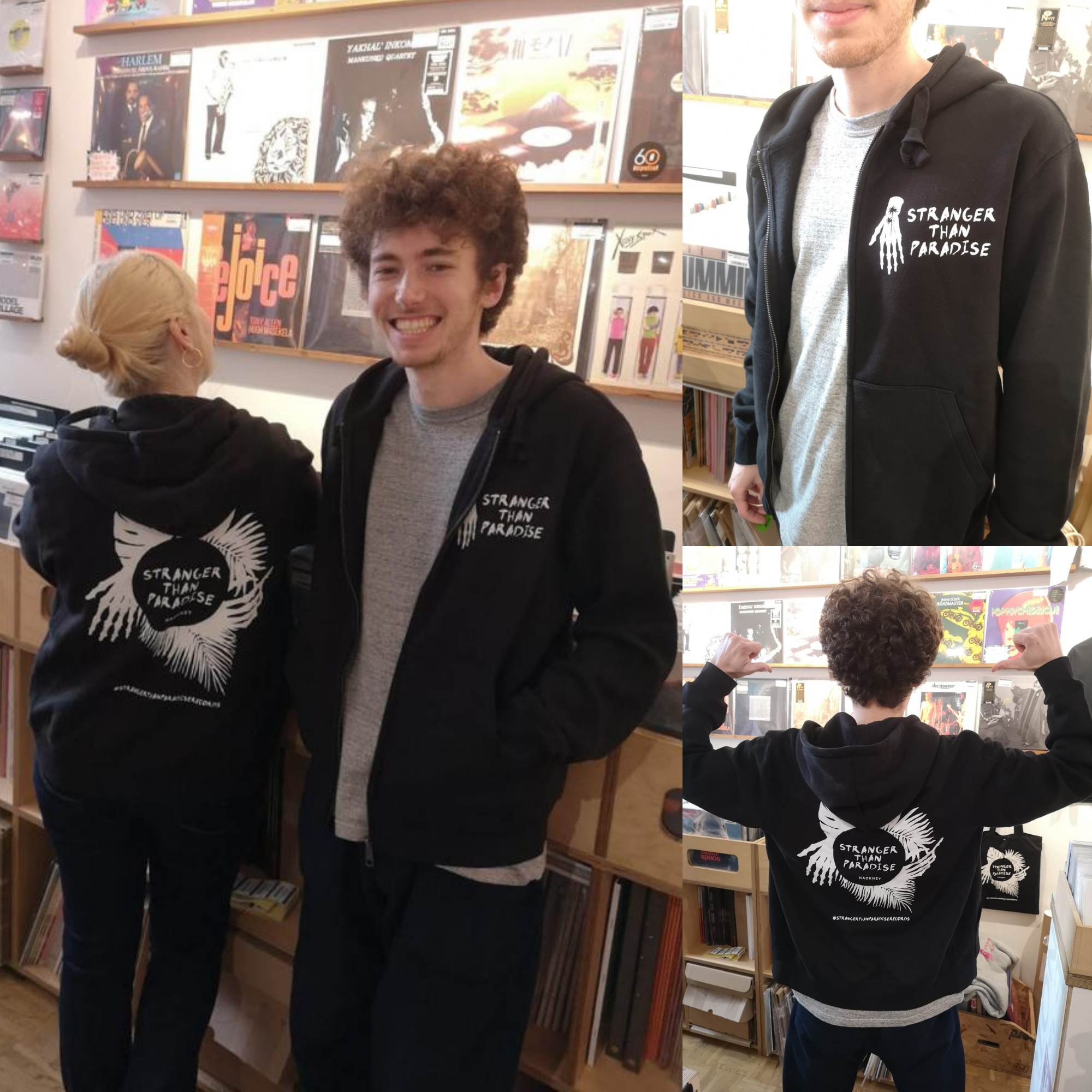 Stranger Than Paradise Records Black Hoodie