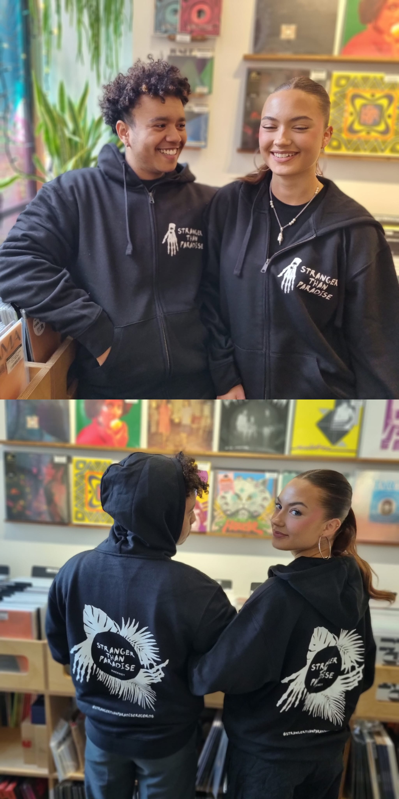 Stranger Than Paradise Records Black Hoodie