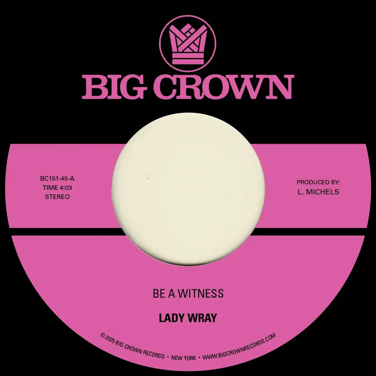 Big Crown Records SIGNED - Lady Wray - Be A Witness / Best For Us