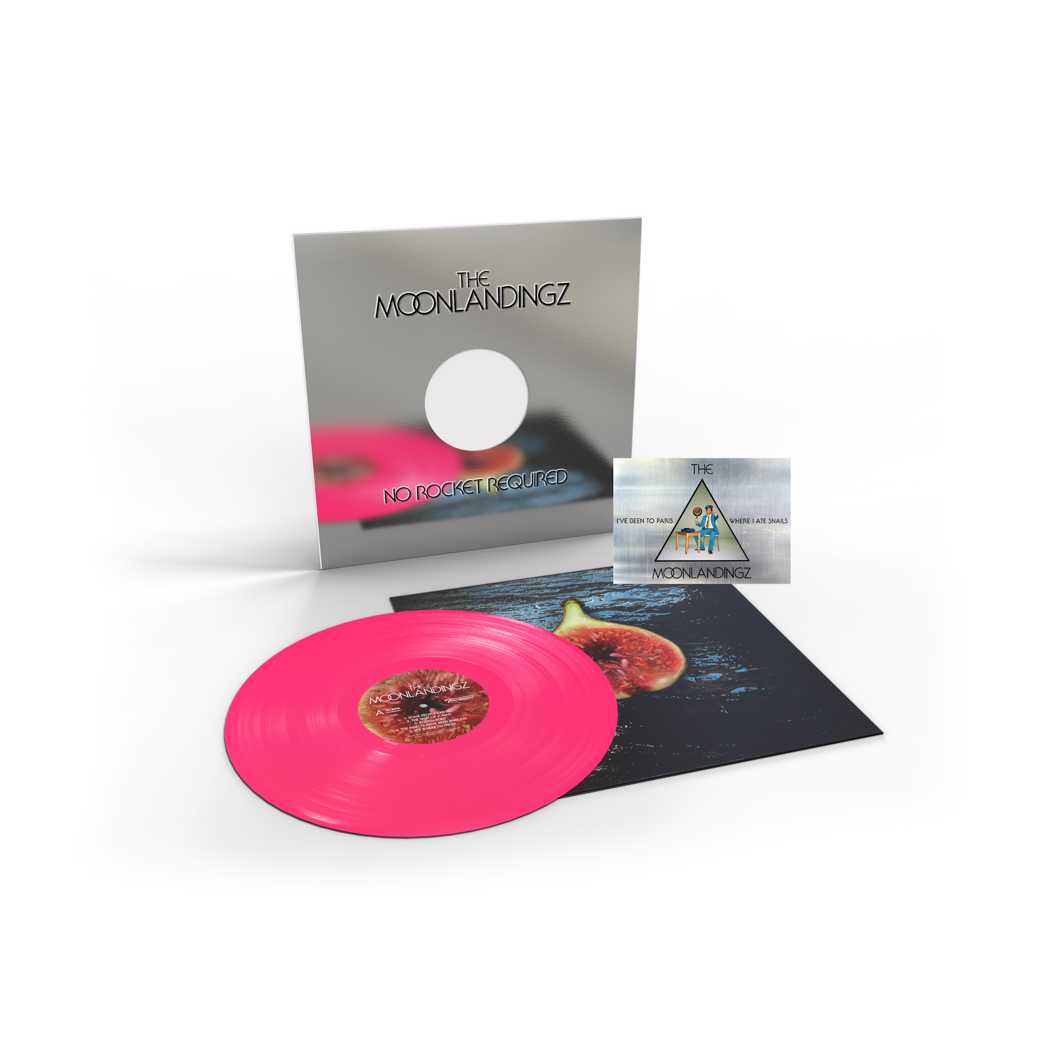 Transgressive Records SIGNED The Moonlandingz - No Rocket Required (Neon Pink Vinyl)
