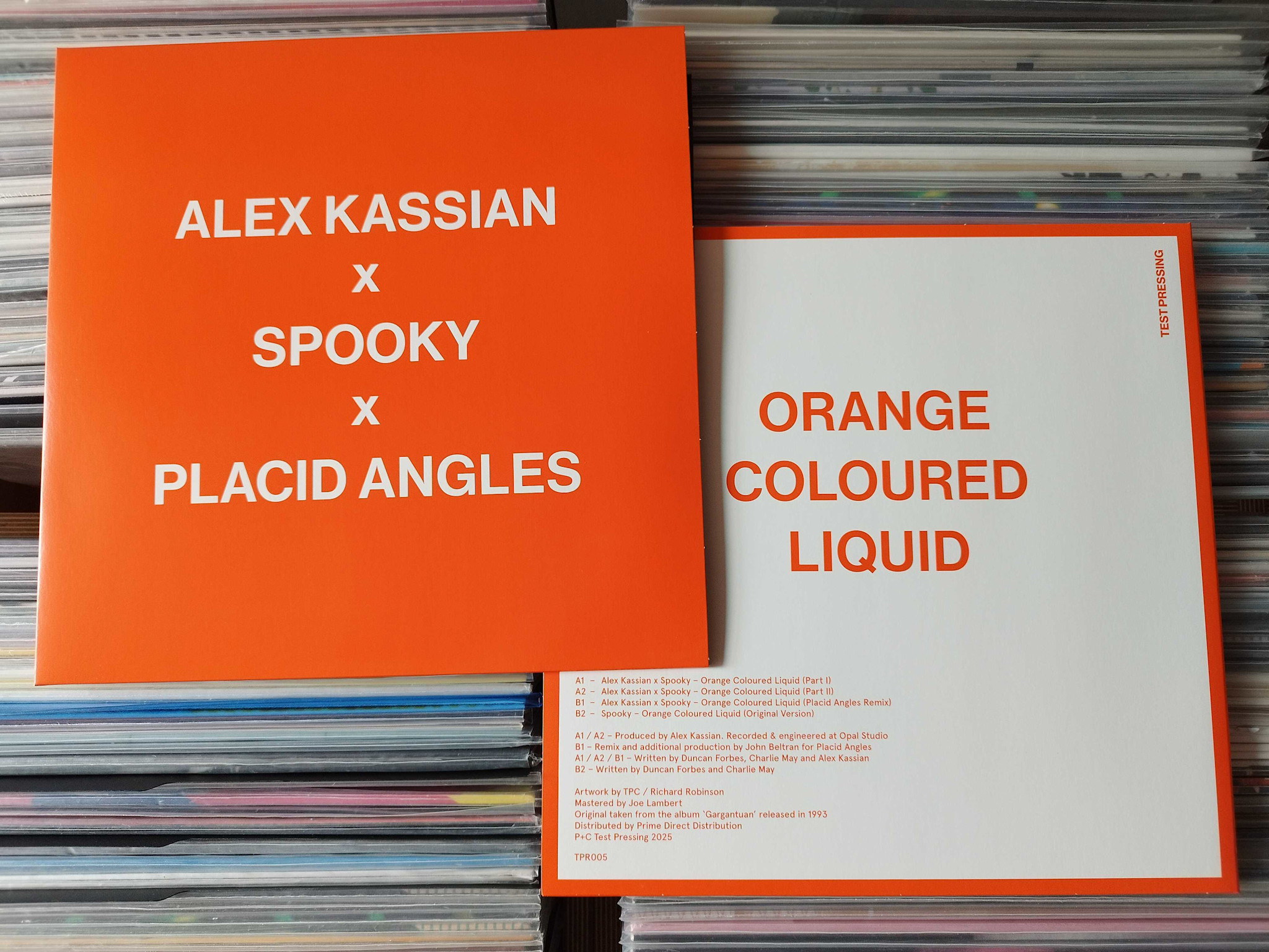 Test Pressing Recordings Alex Kassian x Spooky x Placid Angels - Orange Coloured Liquid