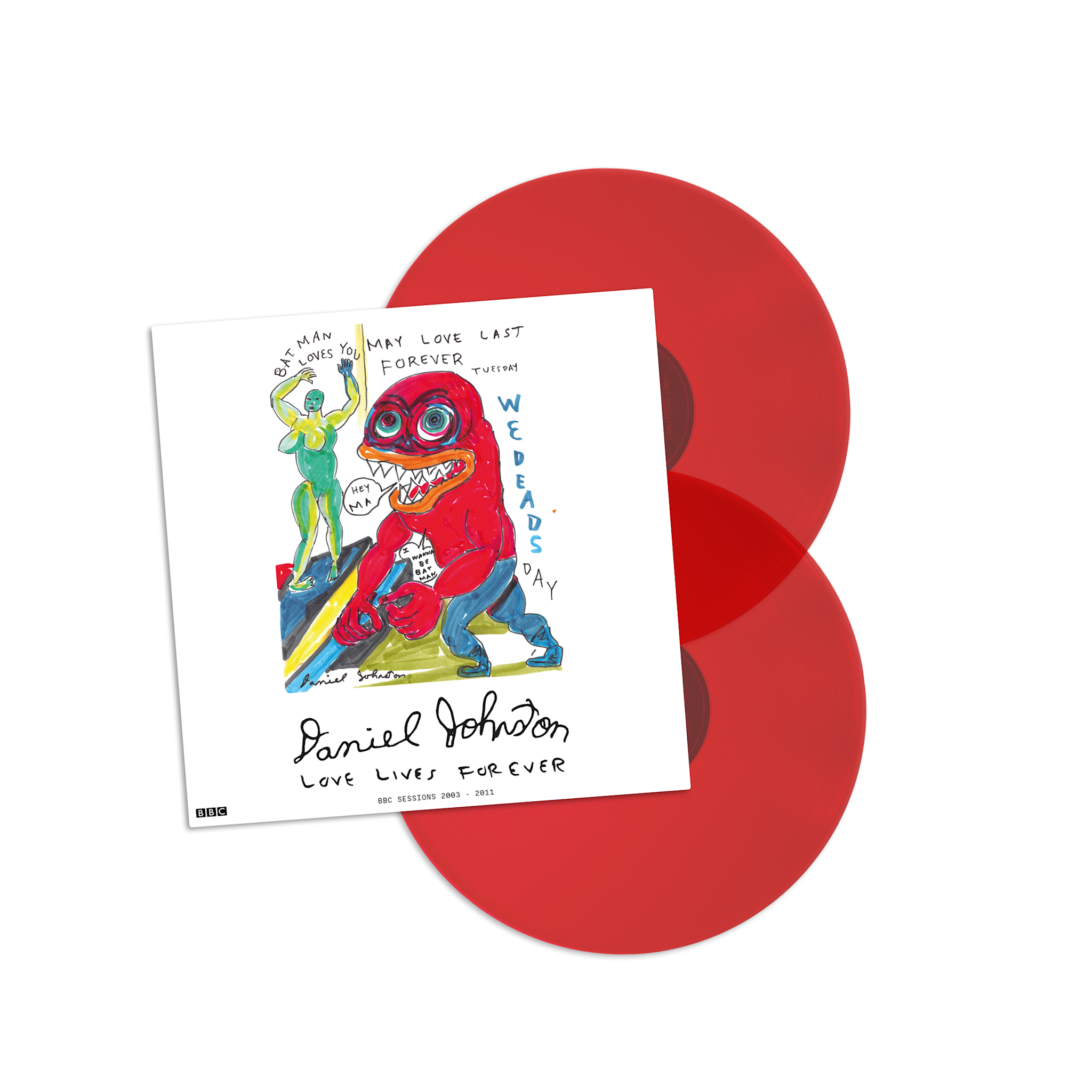 Trussed Recordings Daniel Johnston - Love Lives Forever: BBC Sessions 2003-2011 (Red Vinyl)