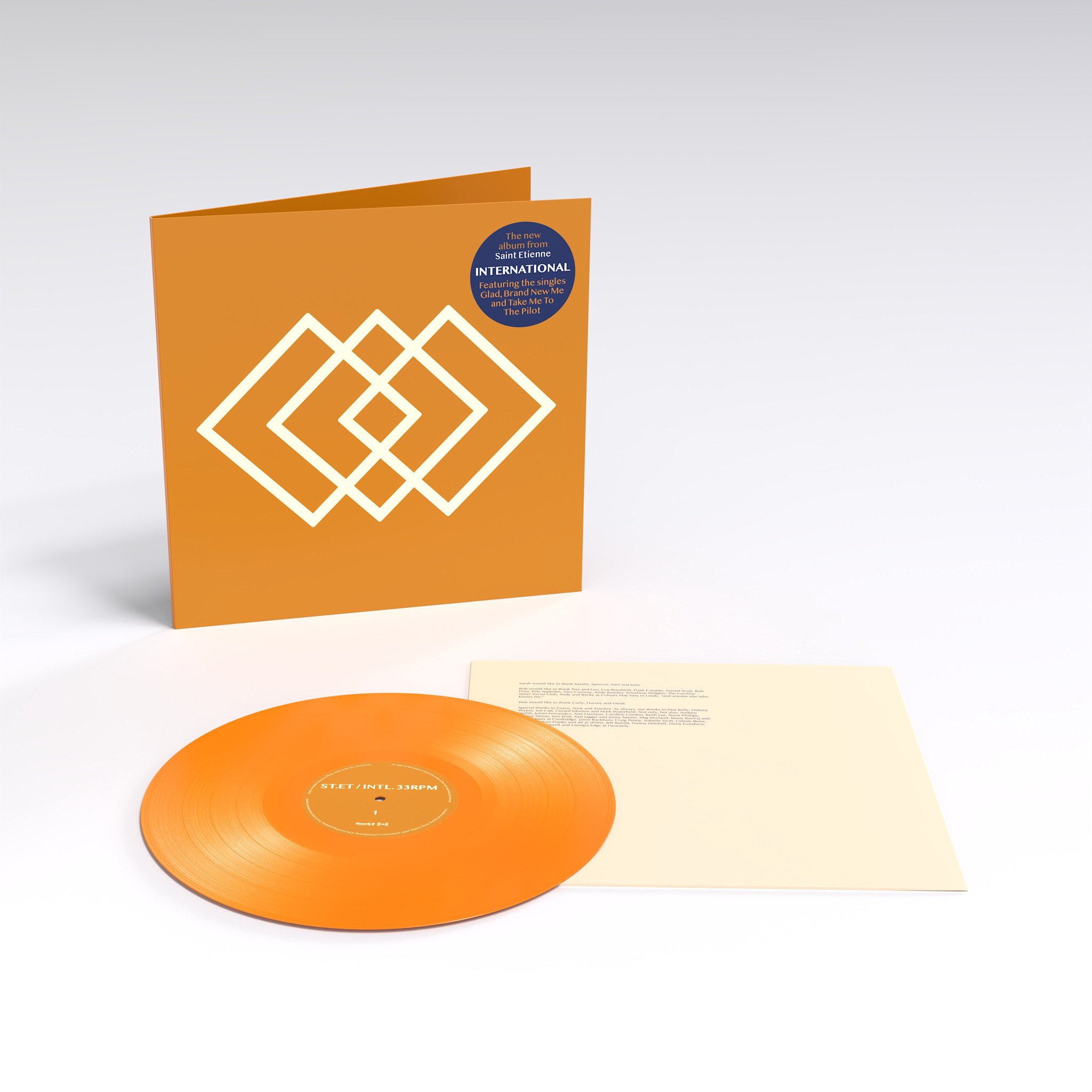 Heavenly Recordings Saint Etienne - International (Orange Vinyl)