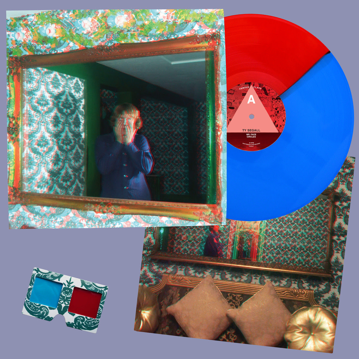 Famous Class Ty Segall - Mr. Face (Red & Blue Split Vinyl) + 3D GLASSES