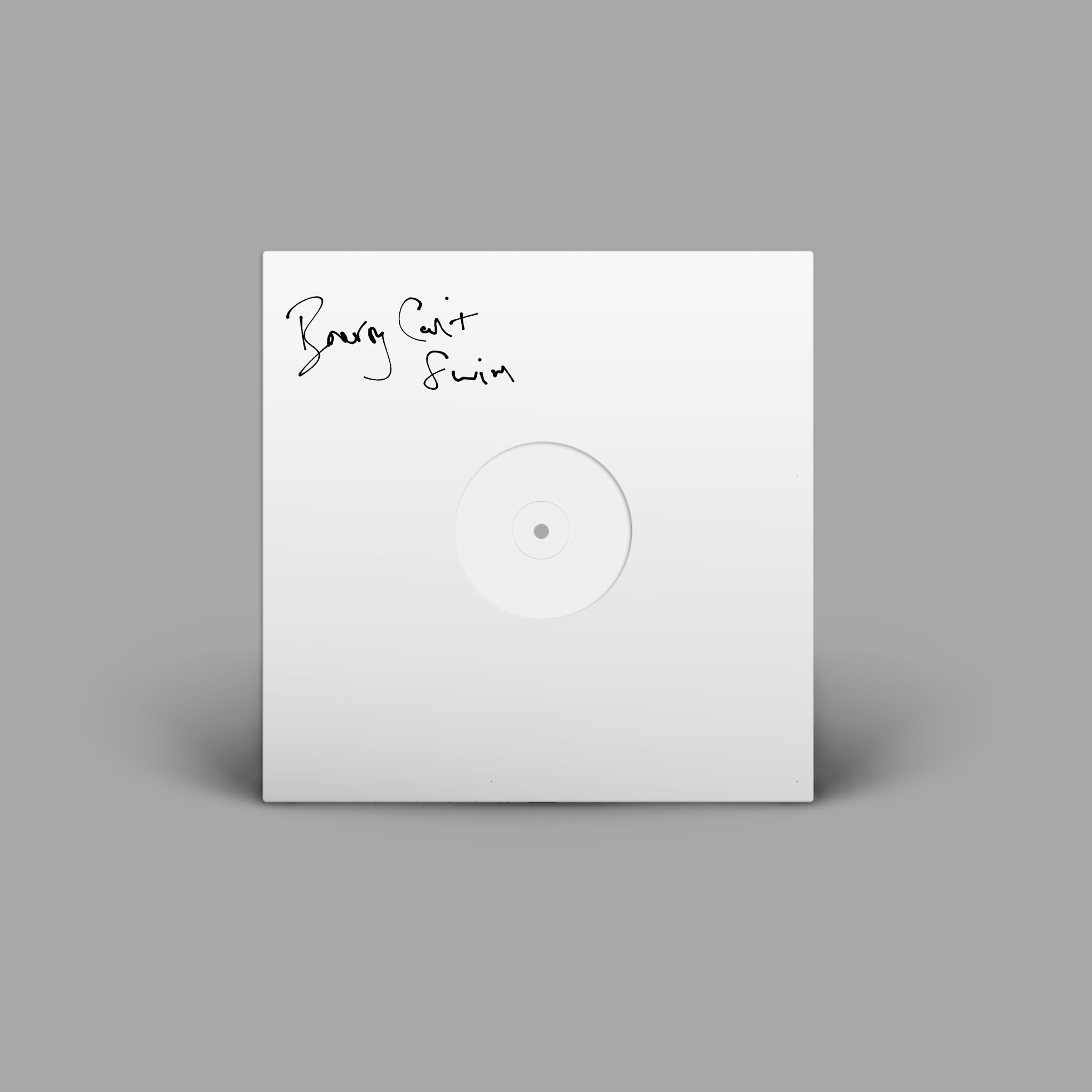 Ninja Tune Barry Can't Swim - Loner [Signed LP White Label] w/ Promo Badge