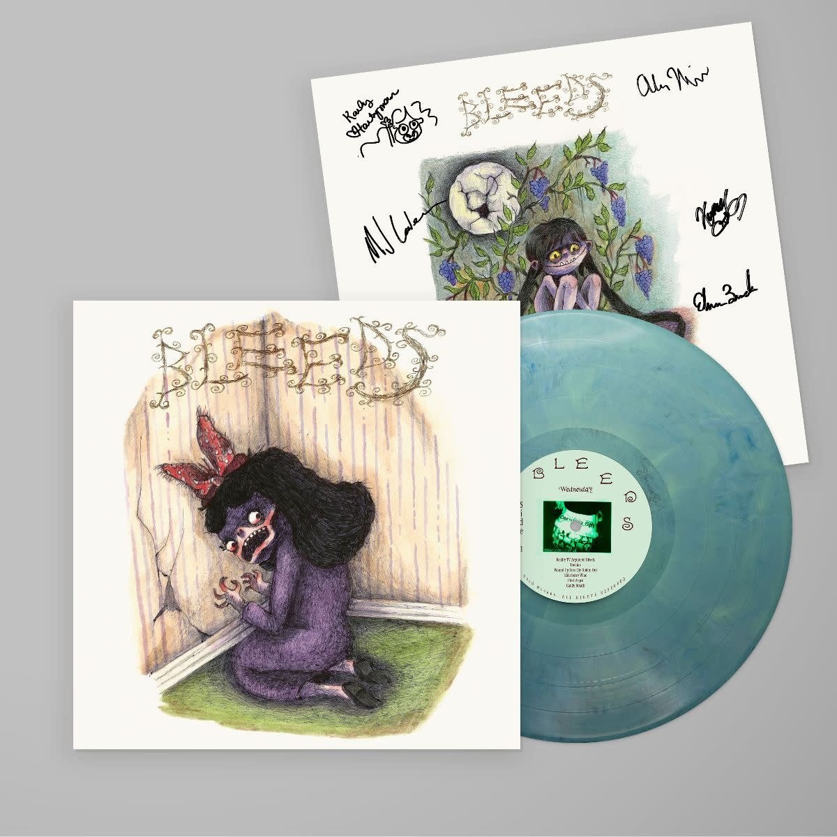 Dead Oceans Wednesday - Bleeds (Random Eco-Mix Colour Vinyl) SIGNED PRINT EDITION