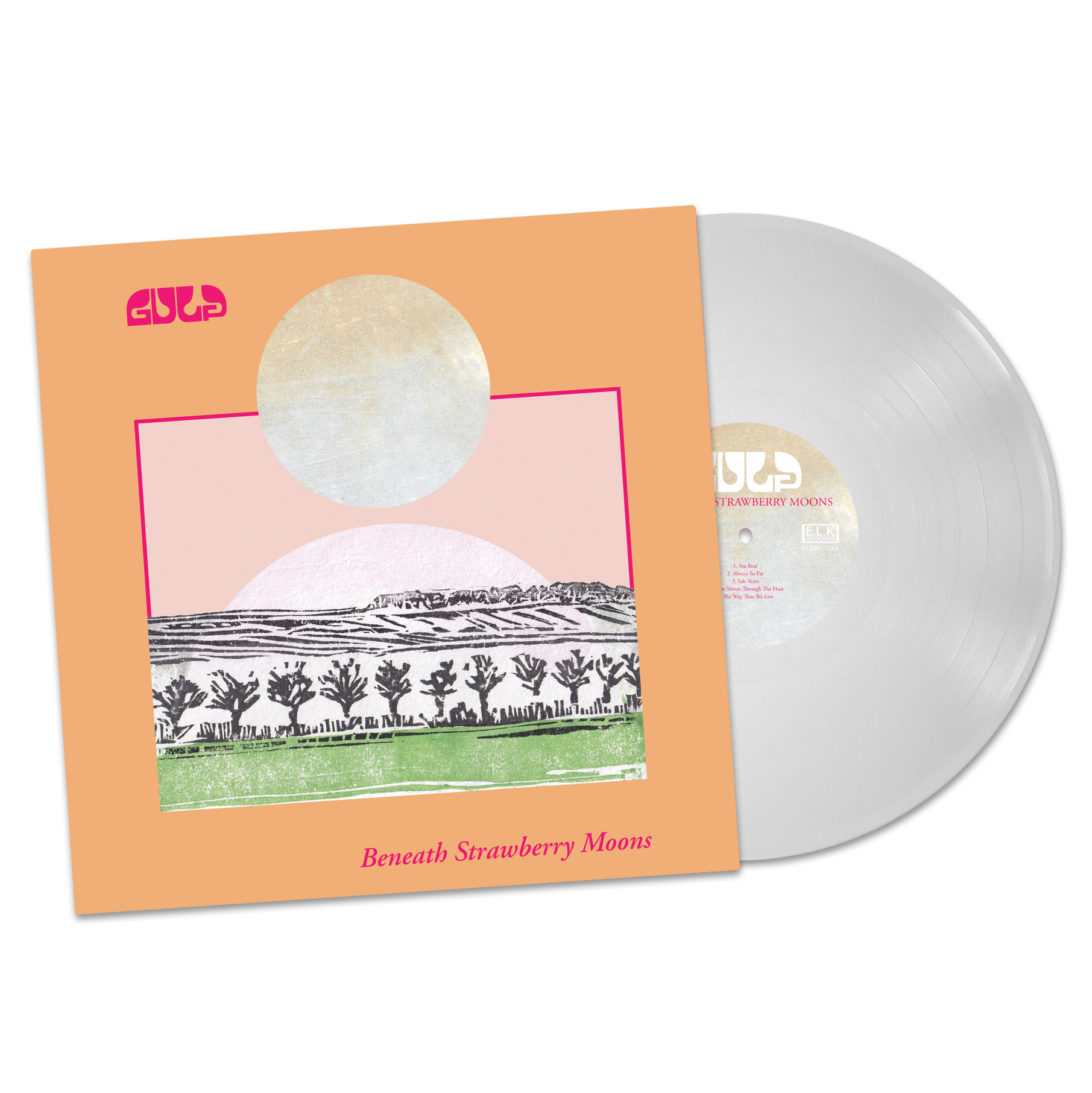 E.L.K Records Gulp - Beneath Strawberry Moons (White Vinyl)